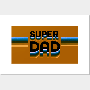 Super Dad Retro Style Posters and Art